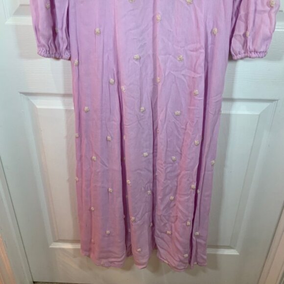 FREE PEOPLE EMBROIDERED PURPLE FLORAL BOHO LONG SLEEVE MAXI DRESS SIZE SMALL - Picture 10 of 12